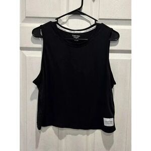 Calvin Klein Performance Dropped-Armhole Tank Top Women's Medium Cotton Modal‎